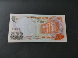 Vietnam Süd, 500 Dong   ungefaltet