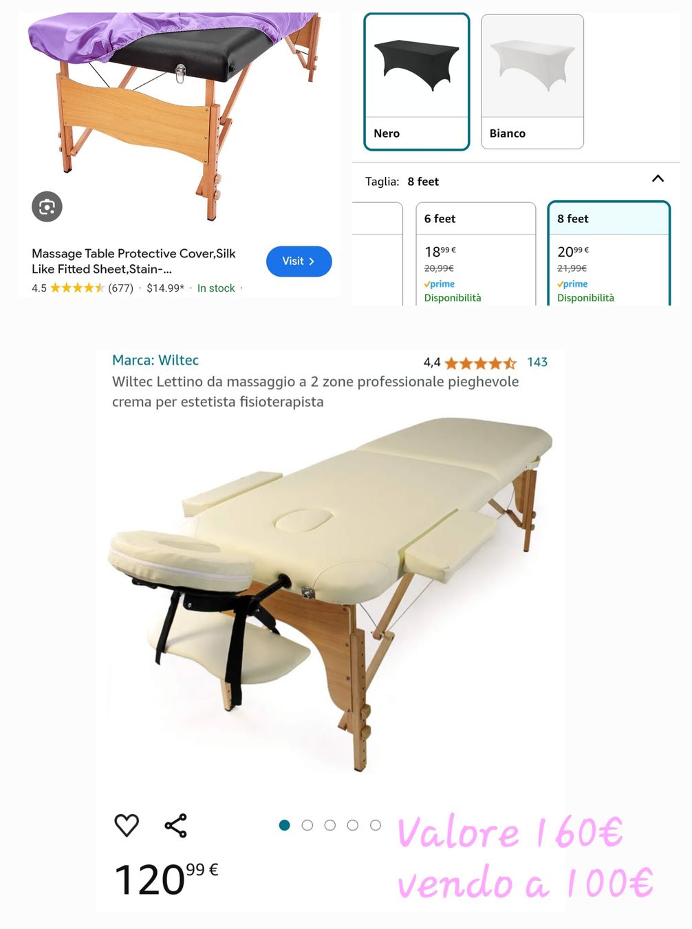 Lettini & sedie per cosmetici: Massageliege  – Usato da Liebefeld venduto da msa_z9km 2