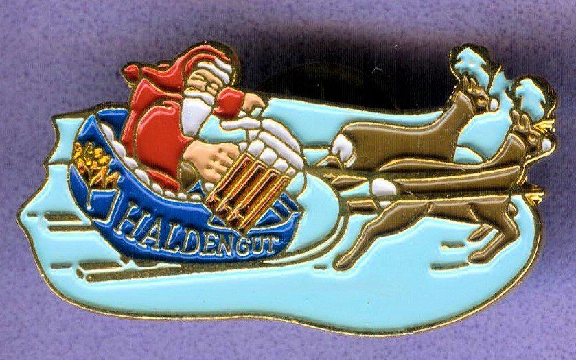 Haldengut Placchette & Badge: HALDENGUT Bier  Santa Klaus – Usato da Winterthur venduto da Sammleroase