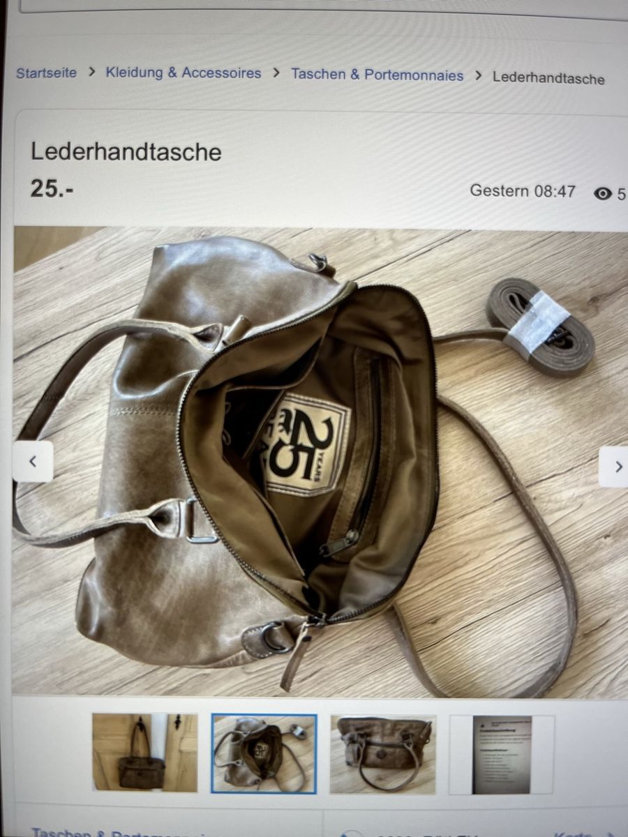 Sacs femmes: Neuwertige baer lederhandtasche – Neuf (Voir description) à Rüti ZH par isrula 1