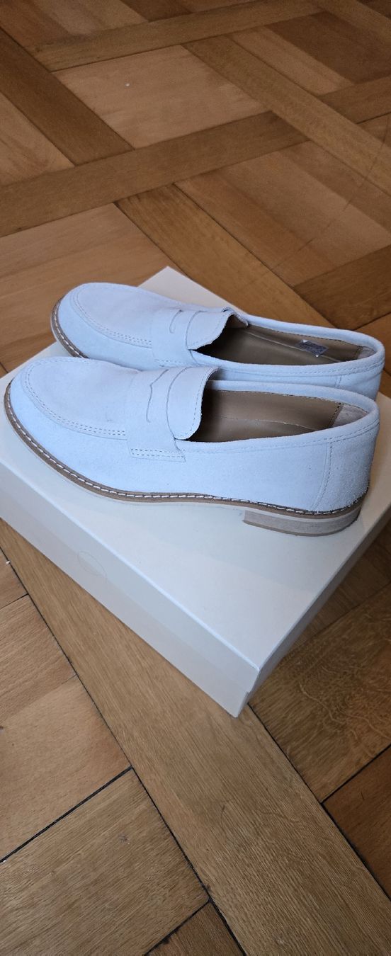 Scarpe da donna: Damen Halbschuh Hellgrau Gr. 39  – Usato da Basel venduto da 056rm 3