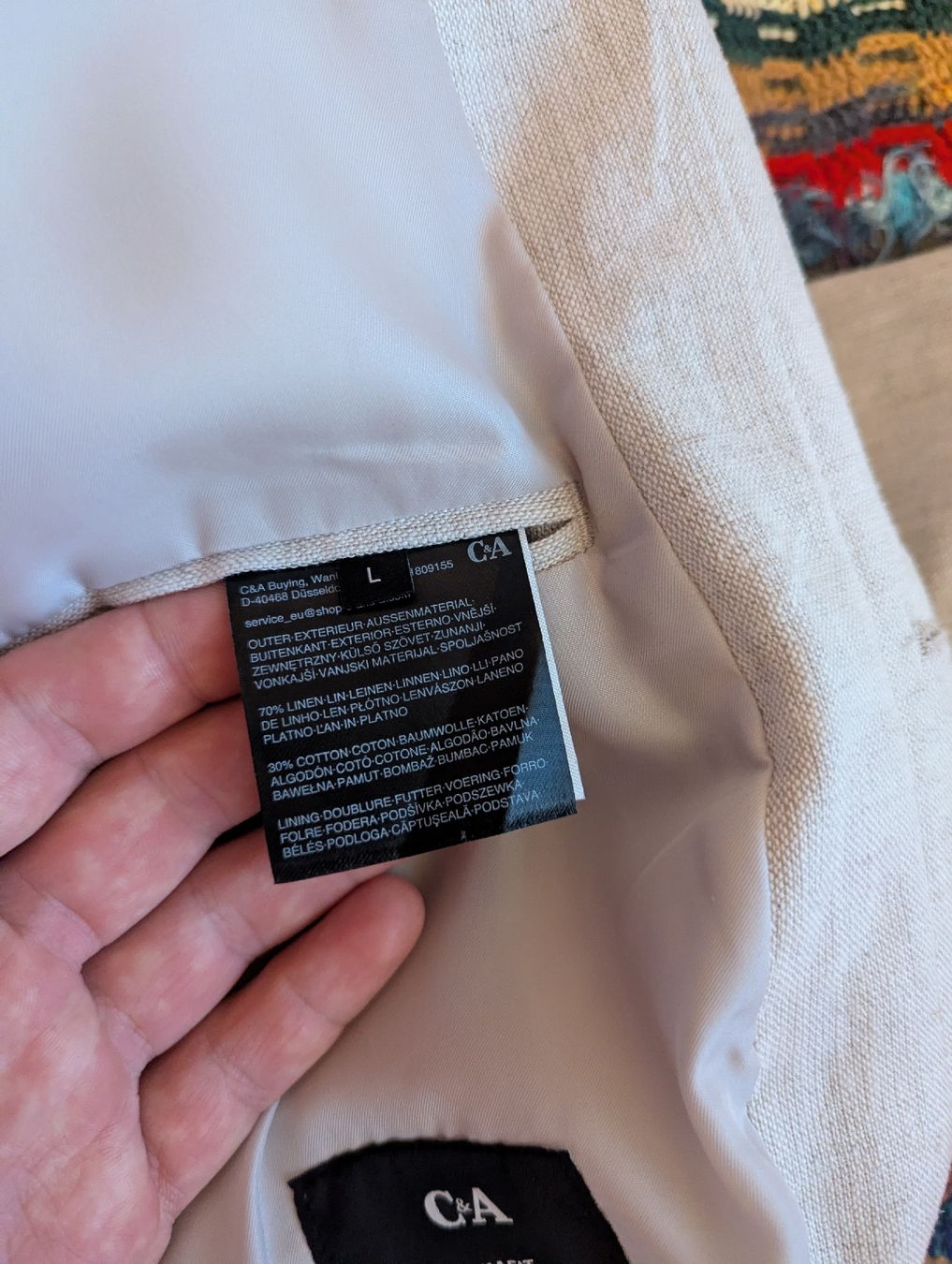 C&A Jacken: Leinenhemd Herren beige Grösse L  – Gebraucht aus Oberdorf BL von tim_8f8z 4