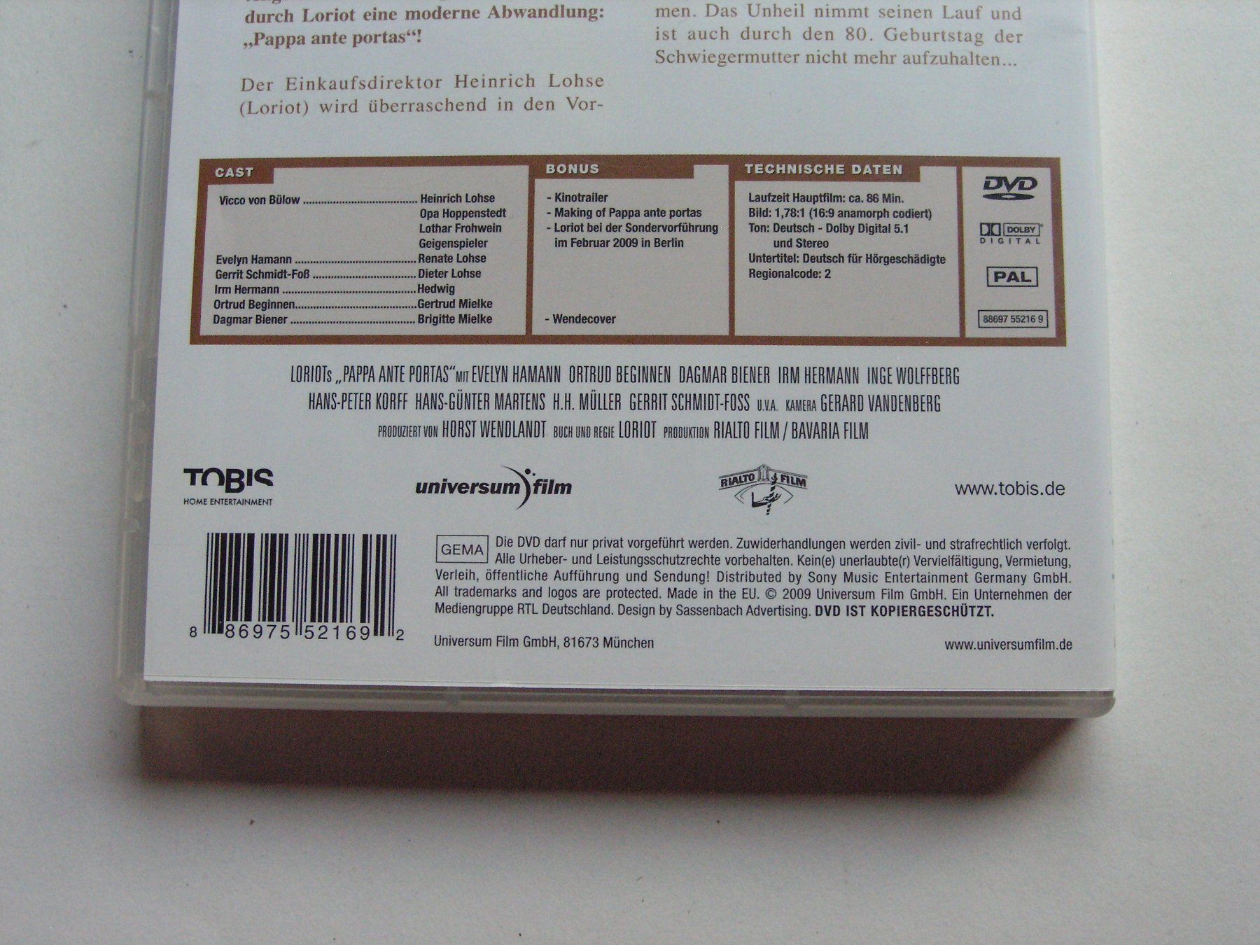 Tutti i DVDs: Pappa Ante Portas - Loriot – Usato da Zuzwil SG venduto da vette13 2