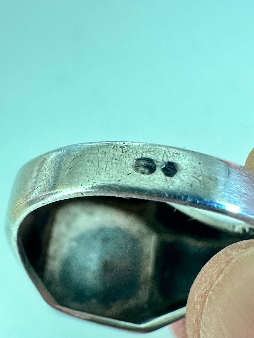 Anelli: antiker 835 Silber Siegelring – Usato da Onex venduto da Antiqueshow 5