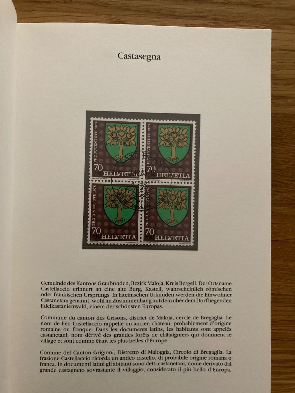 Tutti i francobolli: Gemeindewappen Pro Juventute 1978 - 1981 – Nuovo e nell'imballaggio originale da Winterthur venduto da Quilterin 3