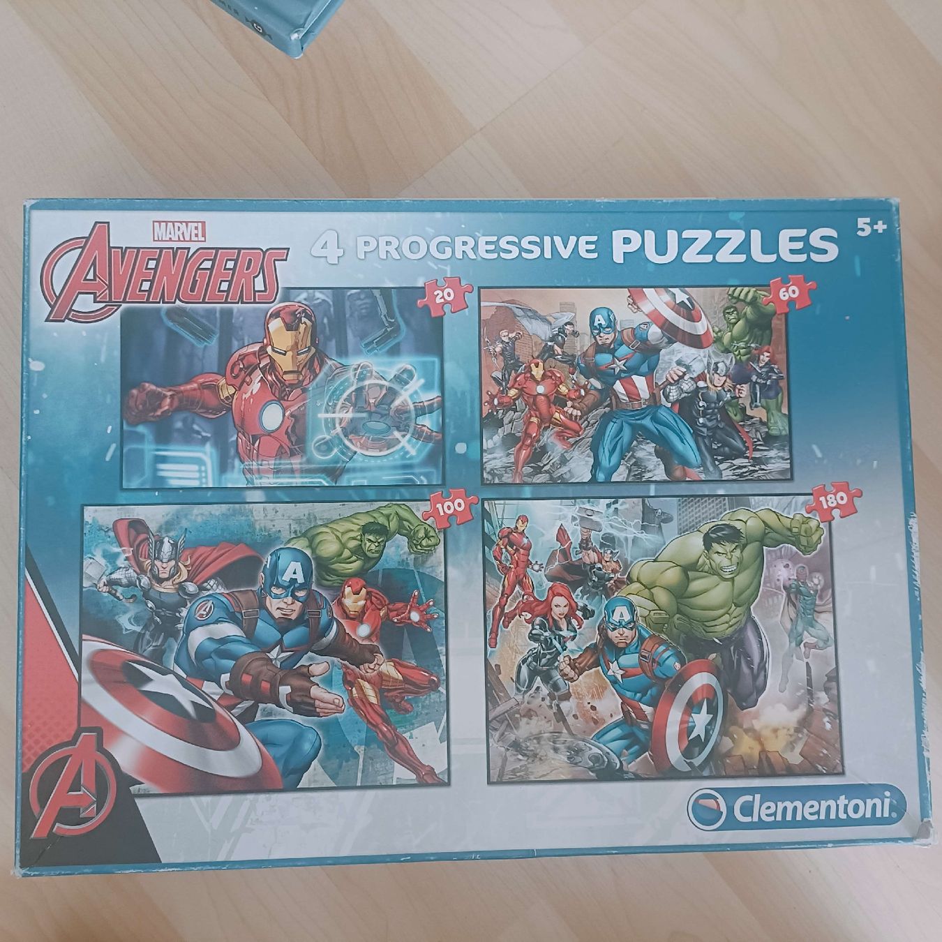 Puzzles: Avengers Puzzle Set 4 progressive Puzzles 20-180 Teile – Gebraucht aus Rotkreuz von mar_wn5h 1
