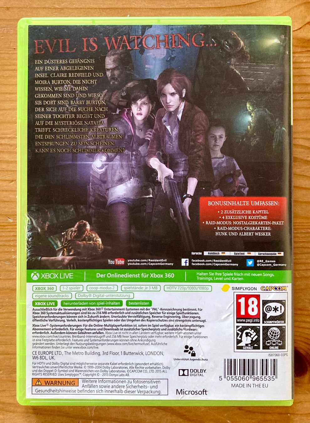 Jeu Resident Evil Operation Raccoon City Xbox 360 - Complet PAL FR, Bon État