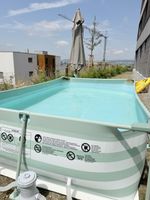 Stahlrahmenpool mit Pumpe Grösse M neuwertig
