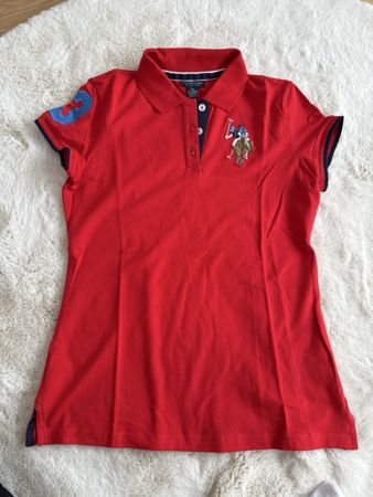 U.S. Polo Assn. Damen Polo Shirt, Rot, Grösse S