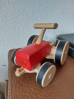 Holz Traktor Nic rot mit Gummirädern sehr guter Zustand