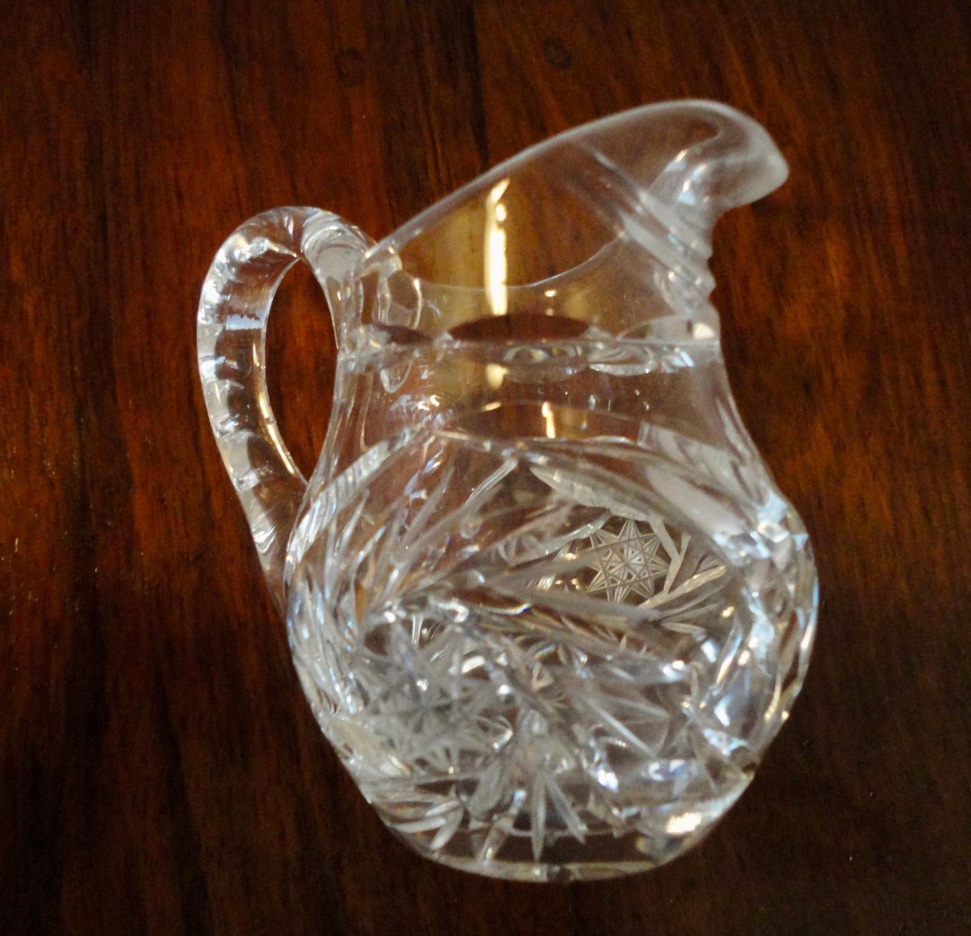 Caraffe: Schönes Kristall Milchkännchen geschliffen – Usato da Wädenswil venduto da LIS11 3