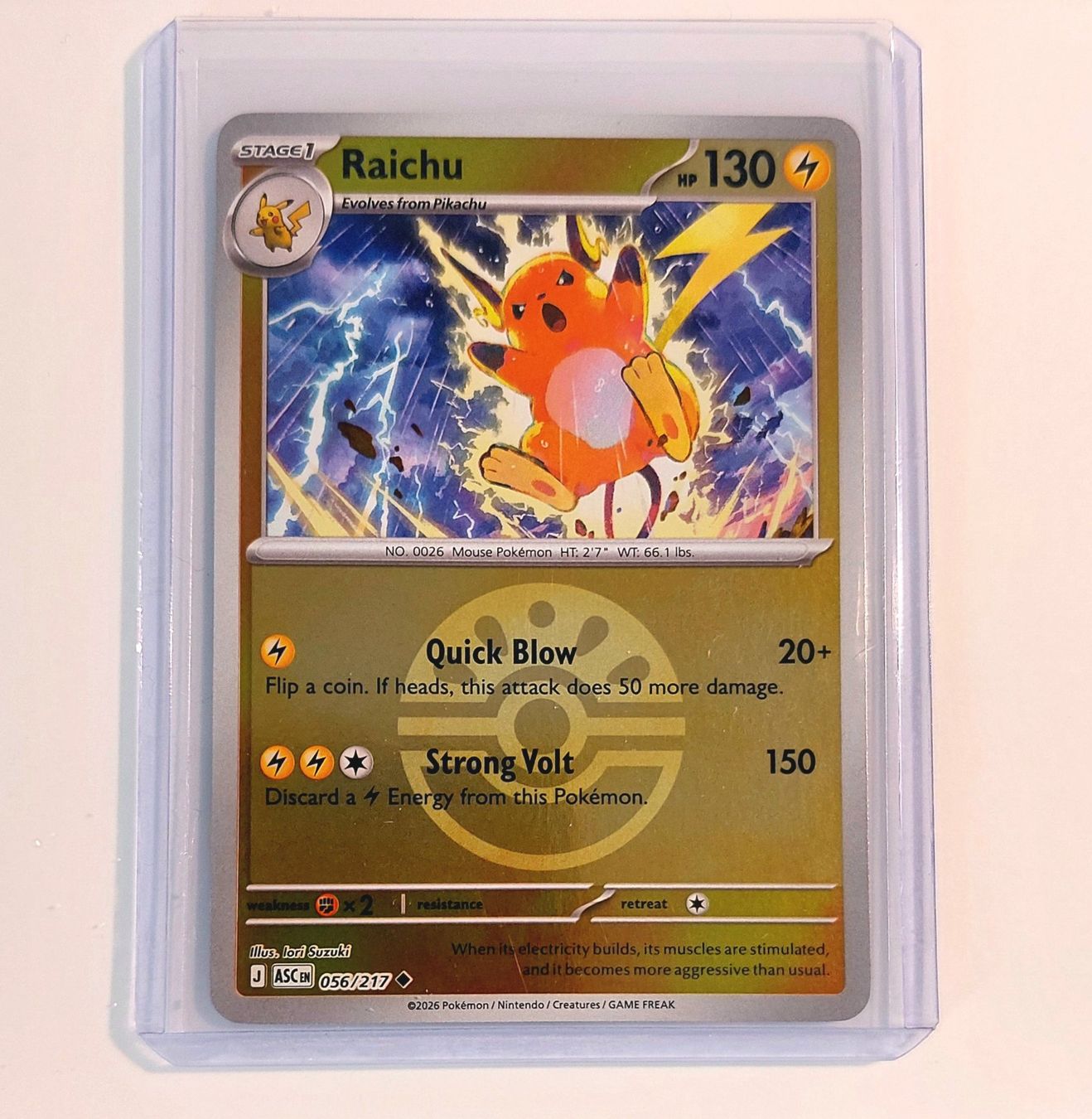 ab 1CHF! 2026 Pokemon Ascended Heroes Raichu REV #56 WOW (Gebraucht) in ...