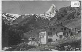 Zermatt - Pension Alpenblick und Matterhorn