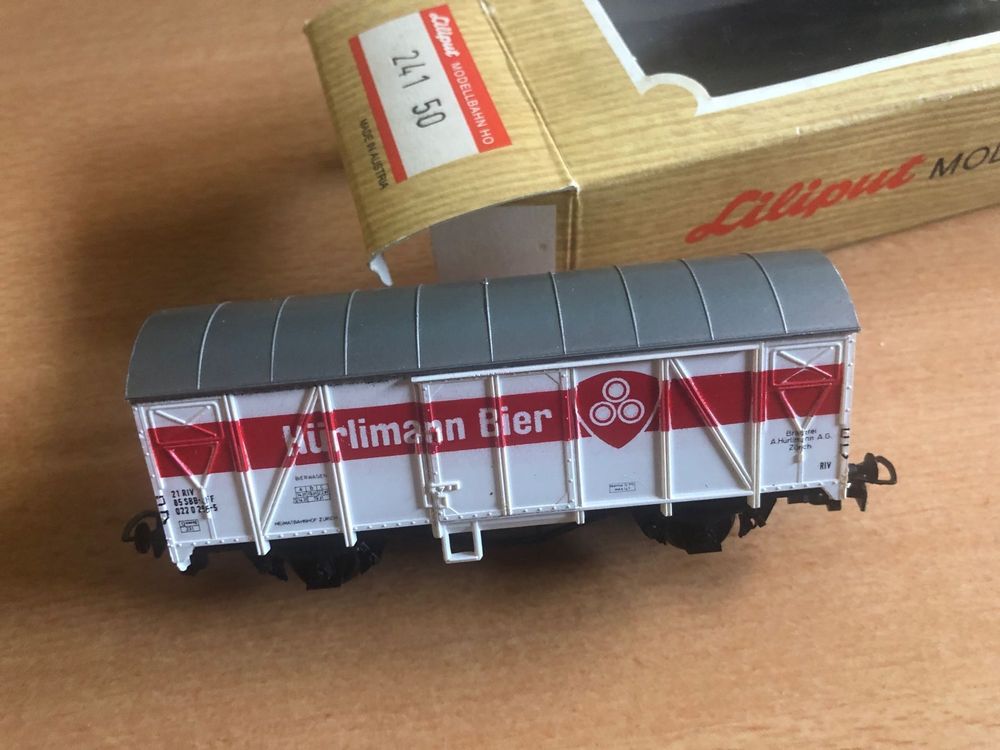 Wagon Frigorifique Liliput HO - SBB CFF Bière Löwenbräu Hürlimann - Occasion