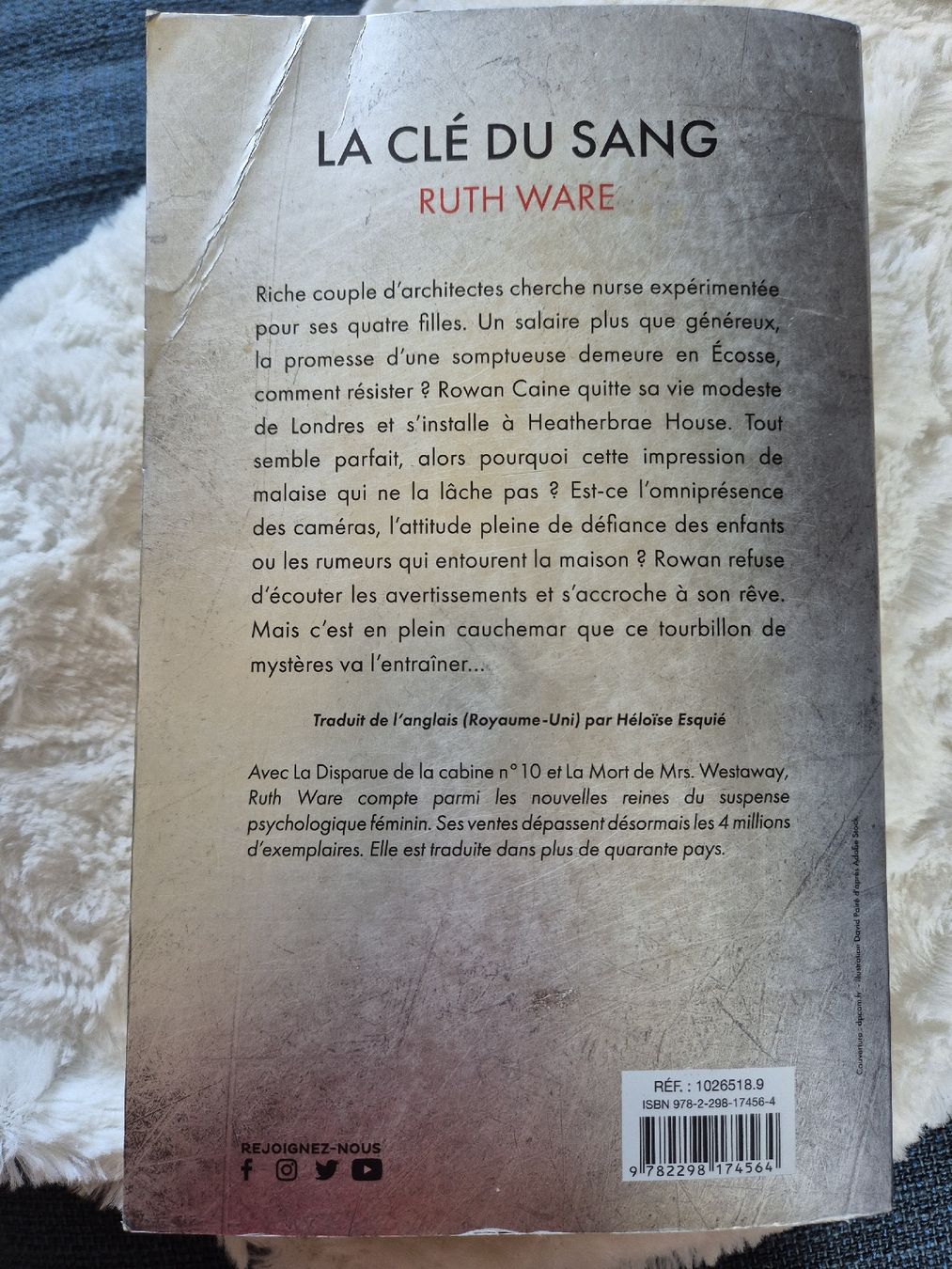 Livres: La Clé du Sang - Ruth Ware – D'occasion à Courfaivre par LRolle 1