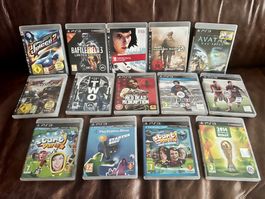 14 x  PS3 Spiele AVATAR, Call of Duty 2, Battlefield uvm.