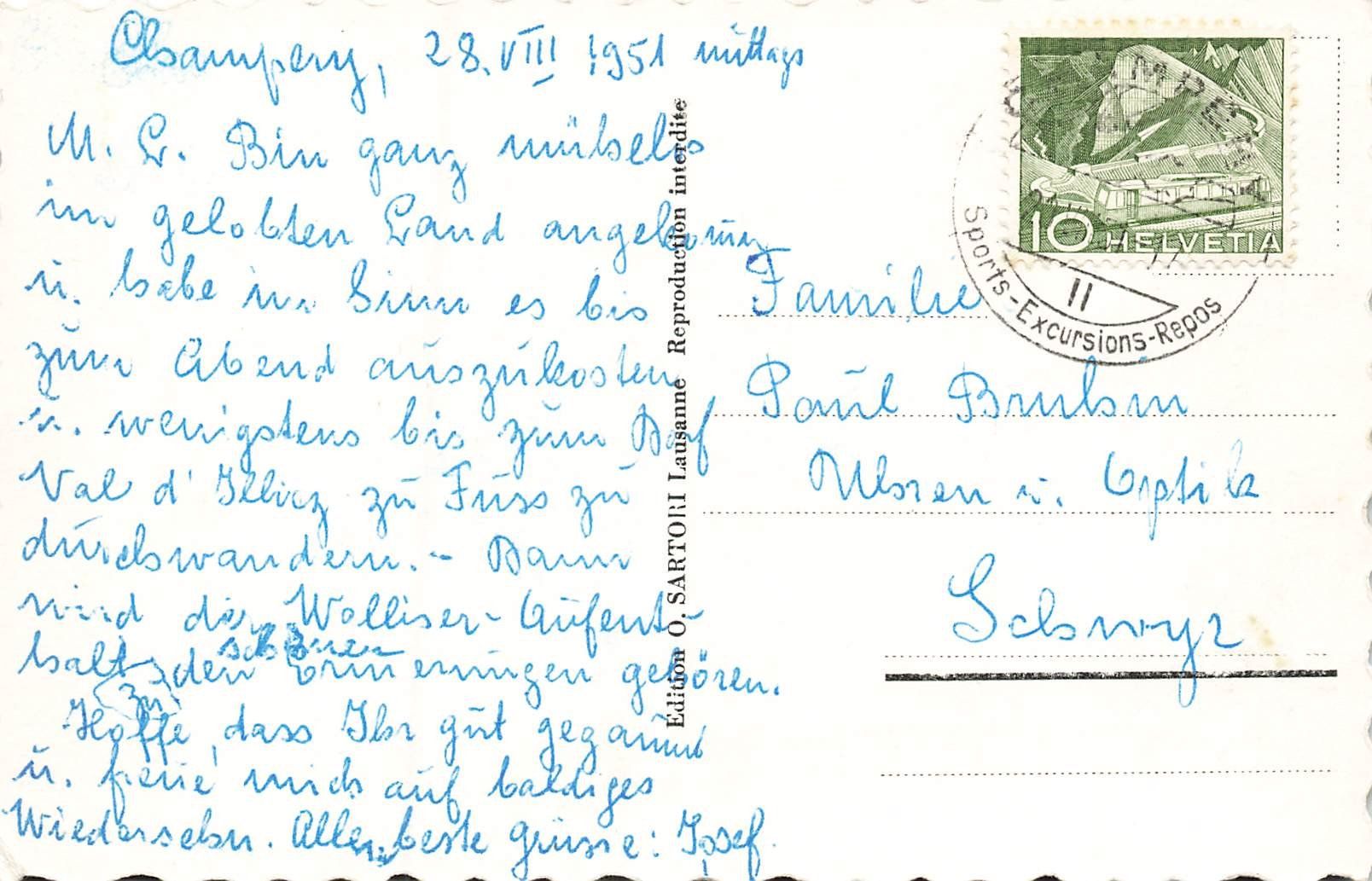 Cartes postales: Champéry – D'occasion à Schwyz par Seffi56 1