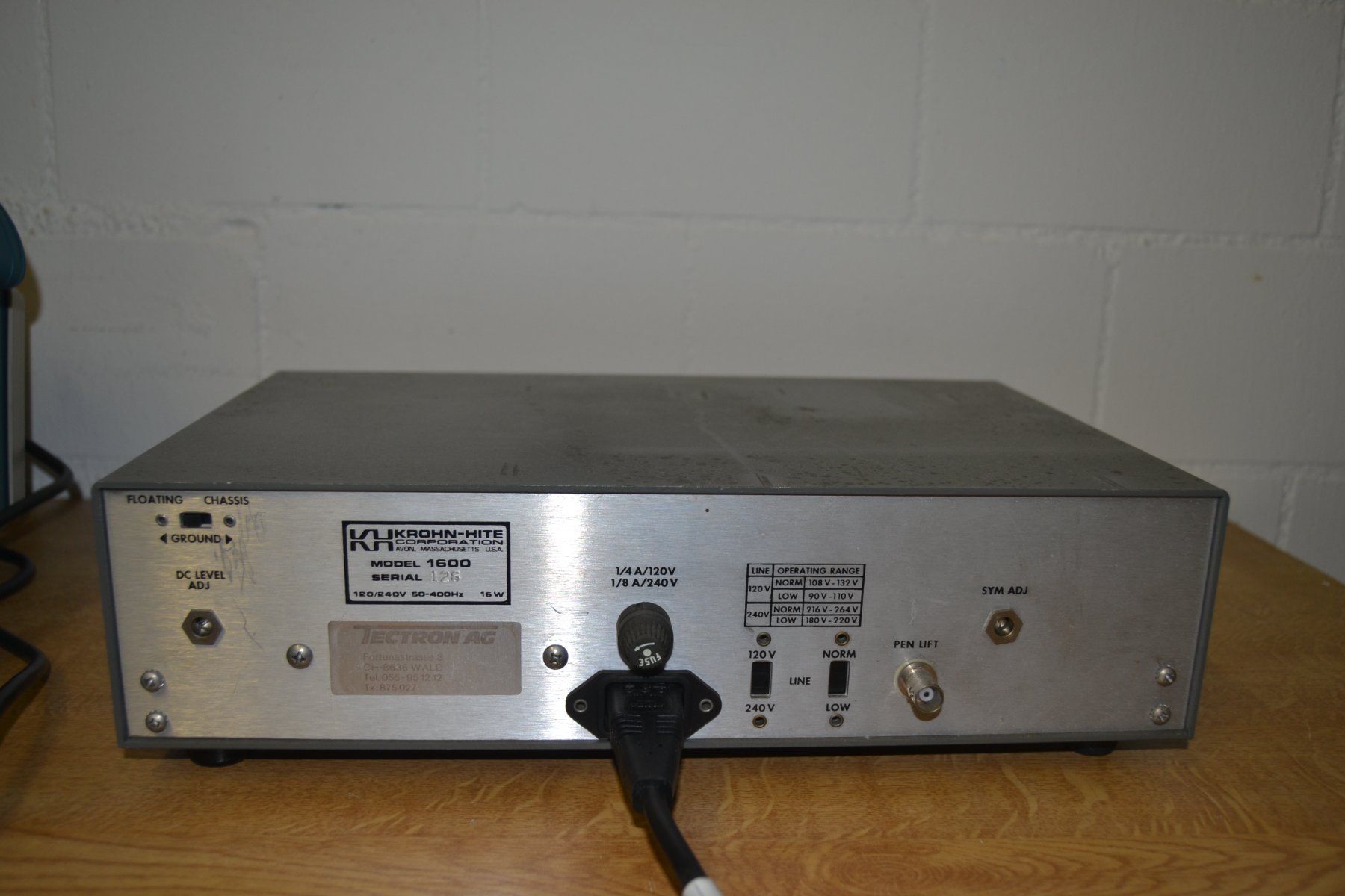 Messen: Sweep Generator Krohn-Hite Model 1600 – Gebraucht aus Wil SG von fanofrio 1