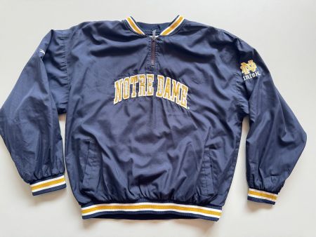 Vintage Y2K Reebok pullover notre dame size XL men like M