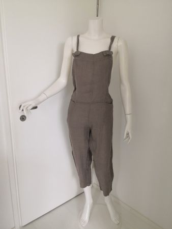 🤩STRADIVARIUS NEUE KOLLEKTION JUMPSUIT 100% LEINEN BRAUN