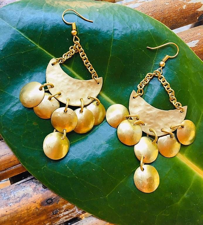 Orecchini pendenti & Orecchini a lobo: Neue Messing Ohrhänger- boho- gipsy- ethnic style – Usato da Oberwil b. Zug venduto da Temuera