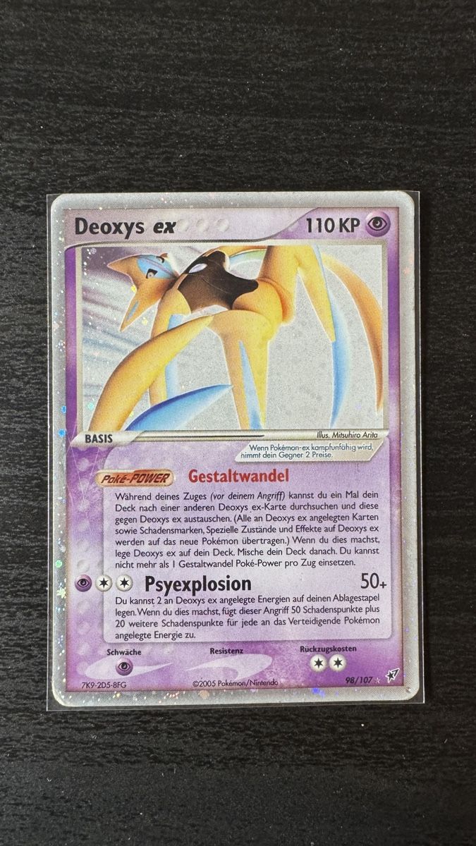 Pokémon Carte collezionabili: Deoxys Ex 98/107 Ex Deoxys + case magnetic – Usato da Belprahon venduto da Rob_ain