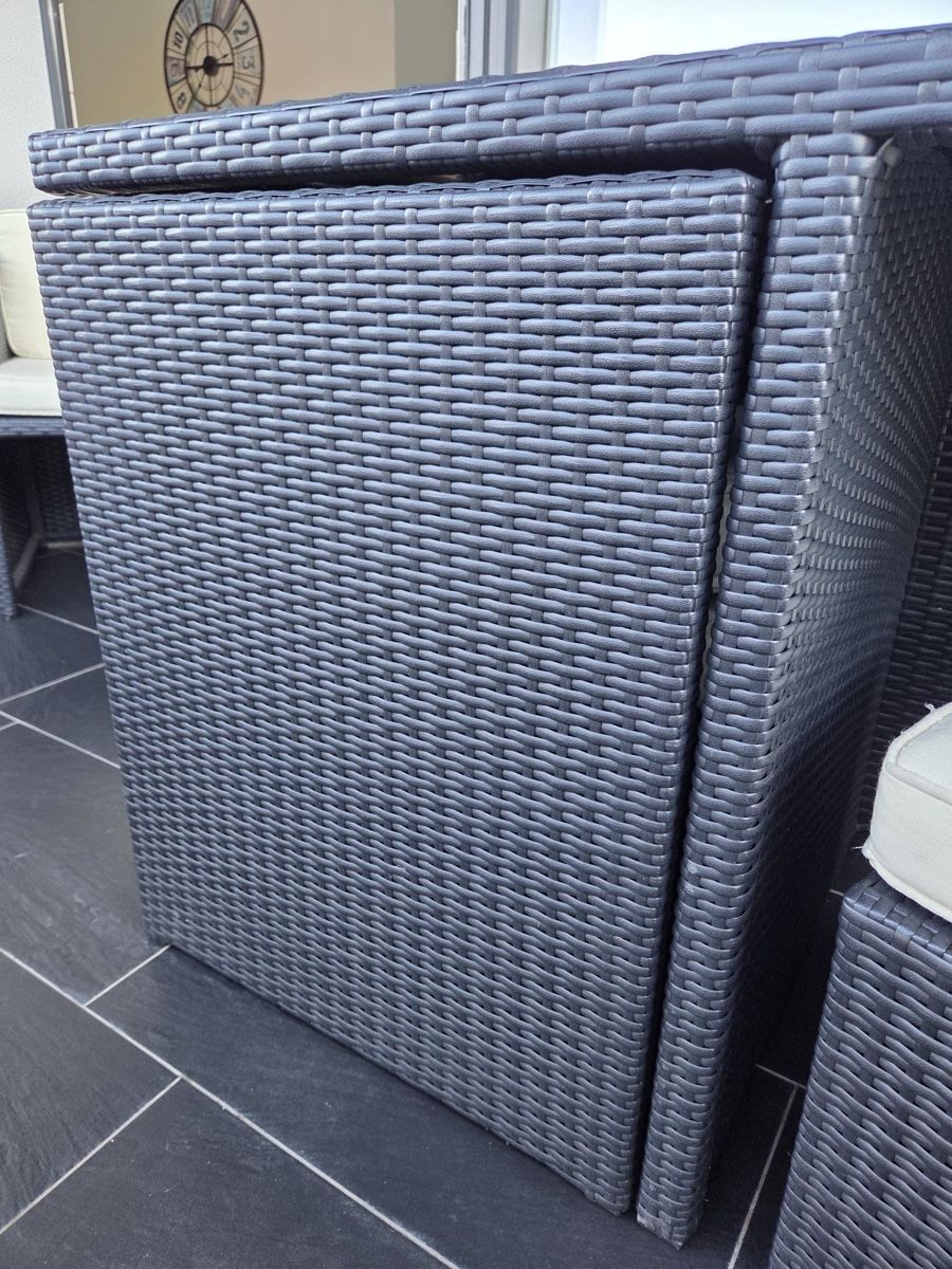 Set di tavolo e panche: Rattan Sitzgruppe Lounge – Usato da Au ZH venduto da Arny91 4