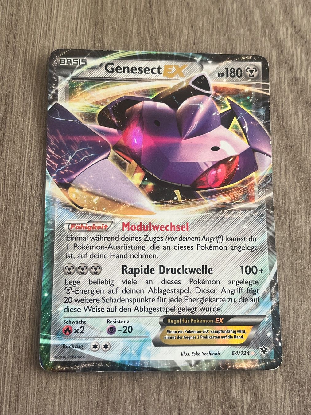 Pokémon Sammelbilder & Trading cards: Pokemon Holo / Genesect EX 64 - Schicksalsschmiede – Gebraucht aus Thalwil von Rome_90
