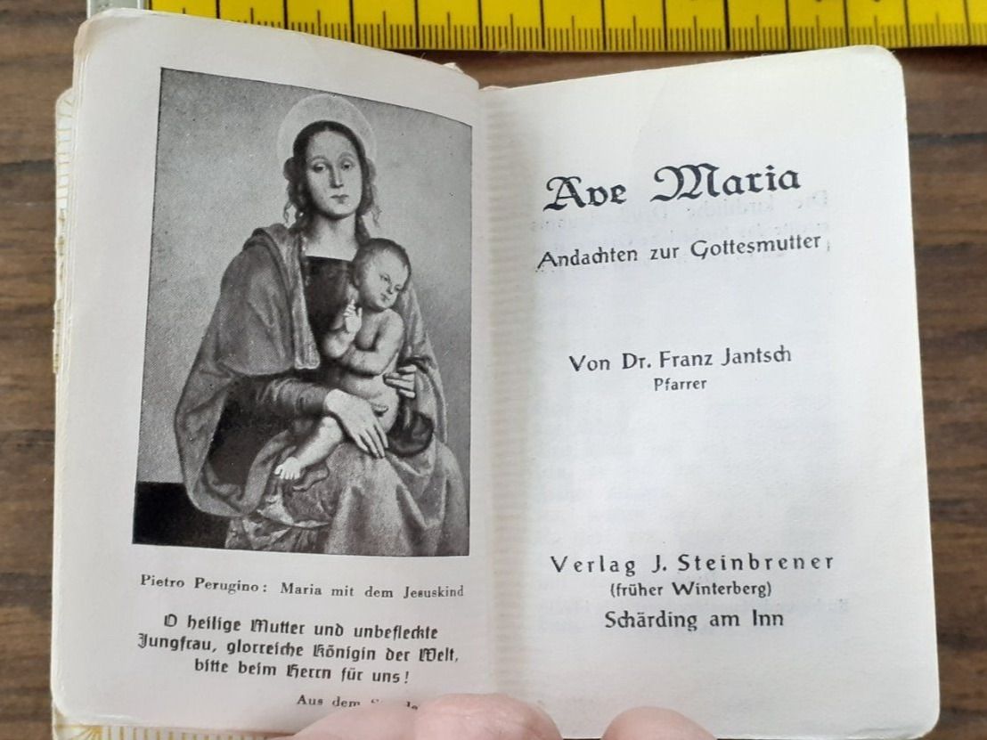 Libri: Gebetsbuch Bakelit 1948 - Andachten zur Gottesmutter – Usato da Mörschwil venduto da antiksalon 7
