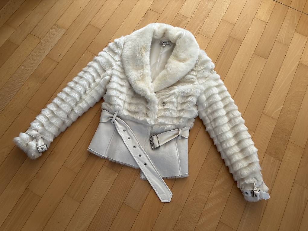 Giacche: Weiß Kunstfell-Jacke stylisch  – Usato da Thun venduto da eli_2wd9