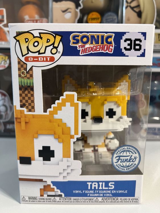 Funko POP! 8-Bit Games Sonic the Hedgehog Tails Limitée (Neu und ...