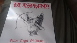 BLASPHEMY- Fallen Angel..White LP Vinyl BLACK METAL