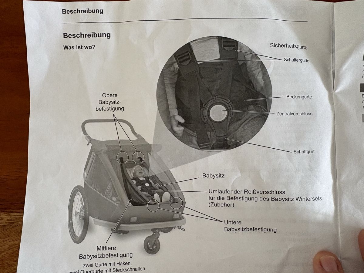 Hamac: Croozer Babysitz Kinderanhänger – D'occasion à Uhwiesen par FehrN 4