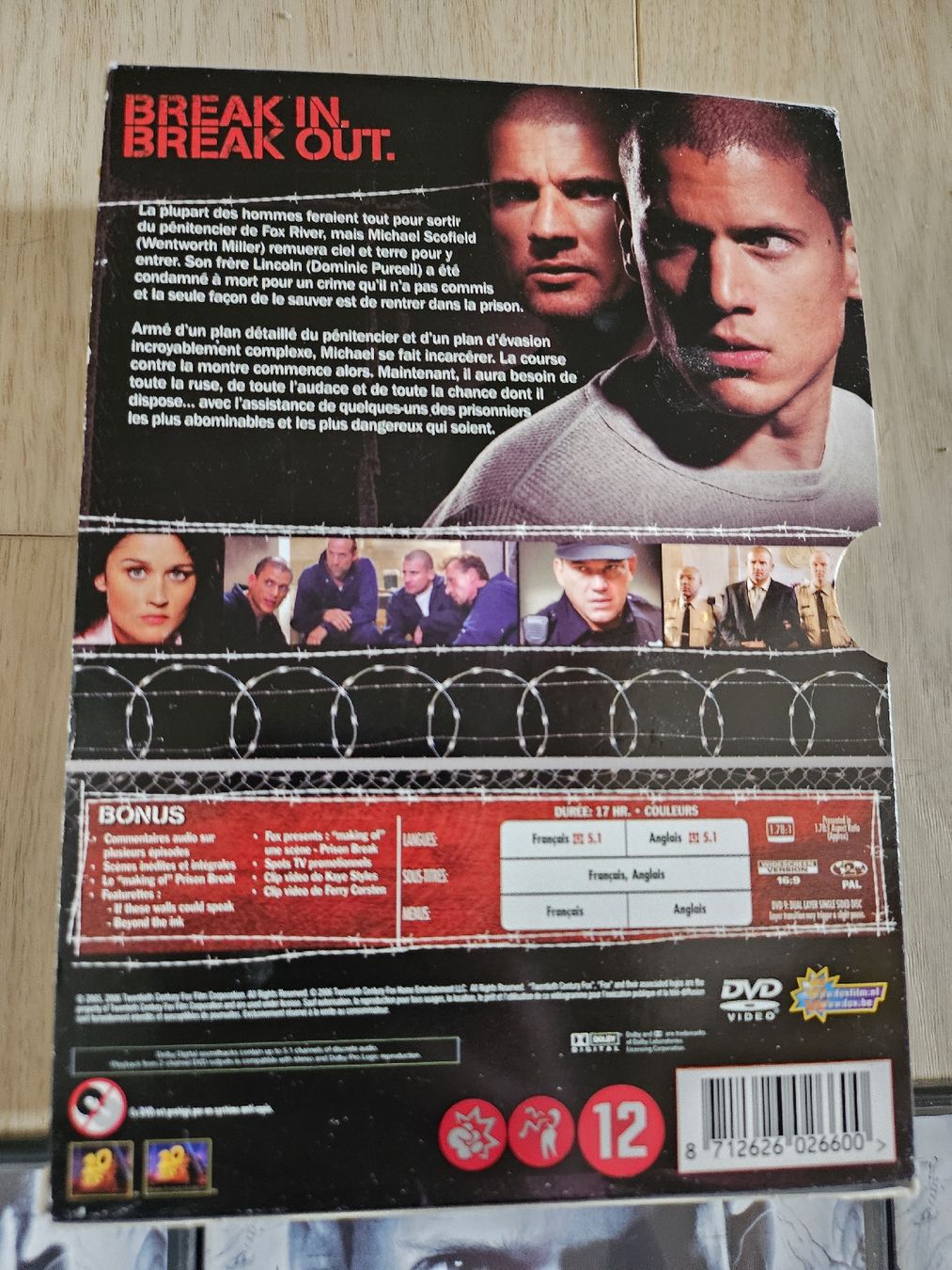 Alle DVDs: Prison Break - L'intégrale saison 1 - DVD - Comme neuf! – Gebraucht aus La Joux FR von car_ck96 2