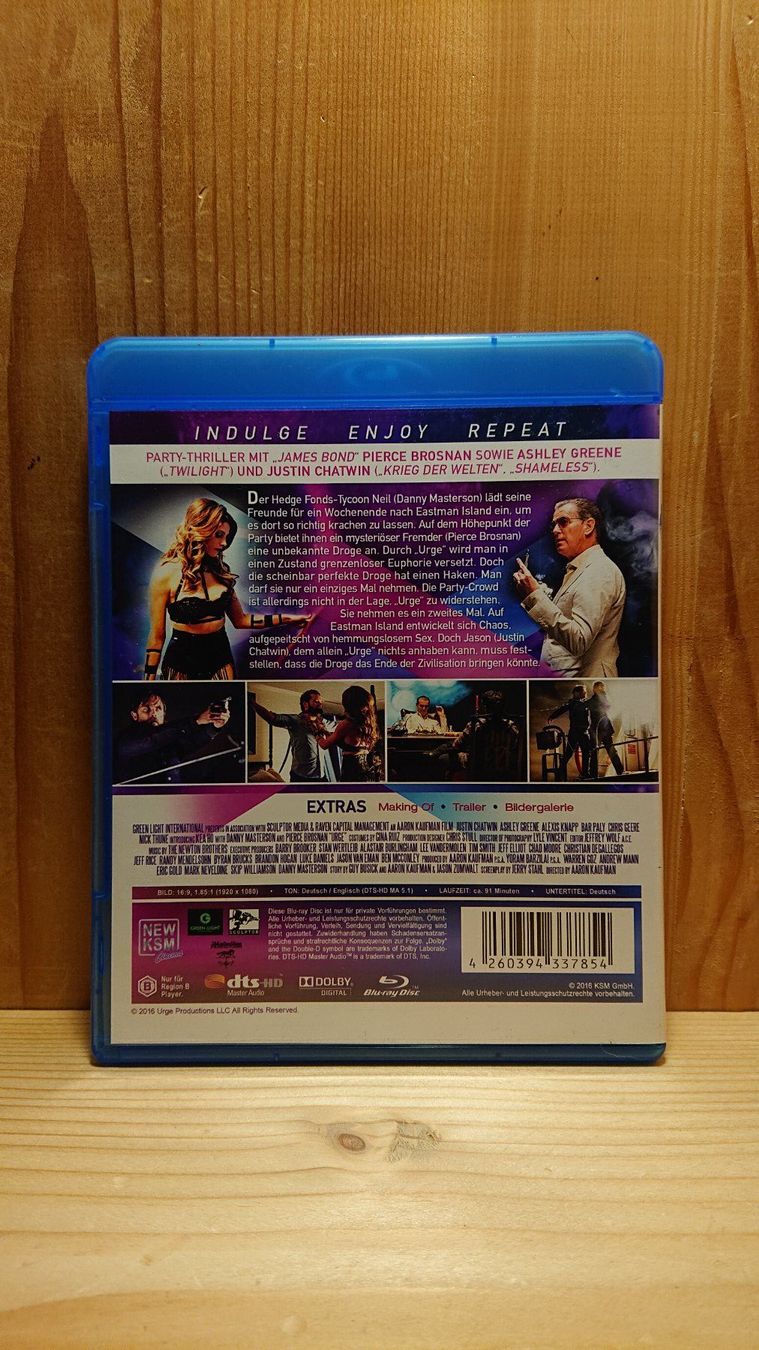 Tutti i DVDs: URGE Blu-Ray Uncut mit Pierce Brosnan – Usato da Wilderswil venduto da Exebub 1