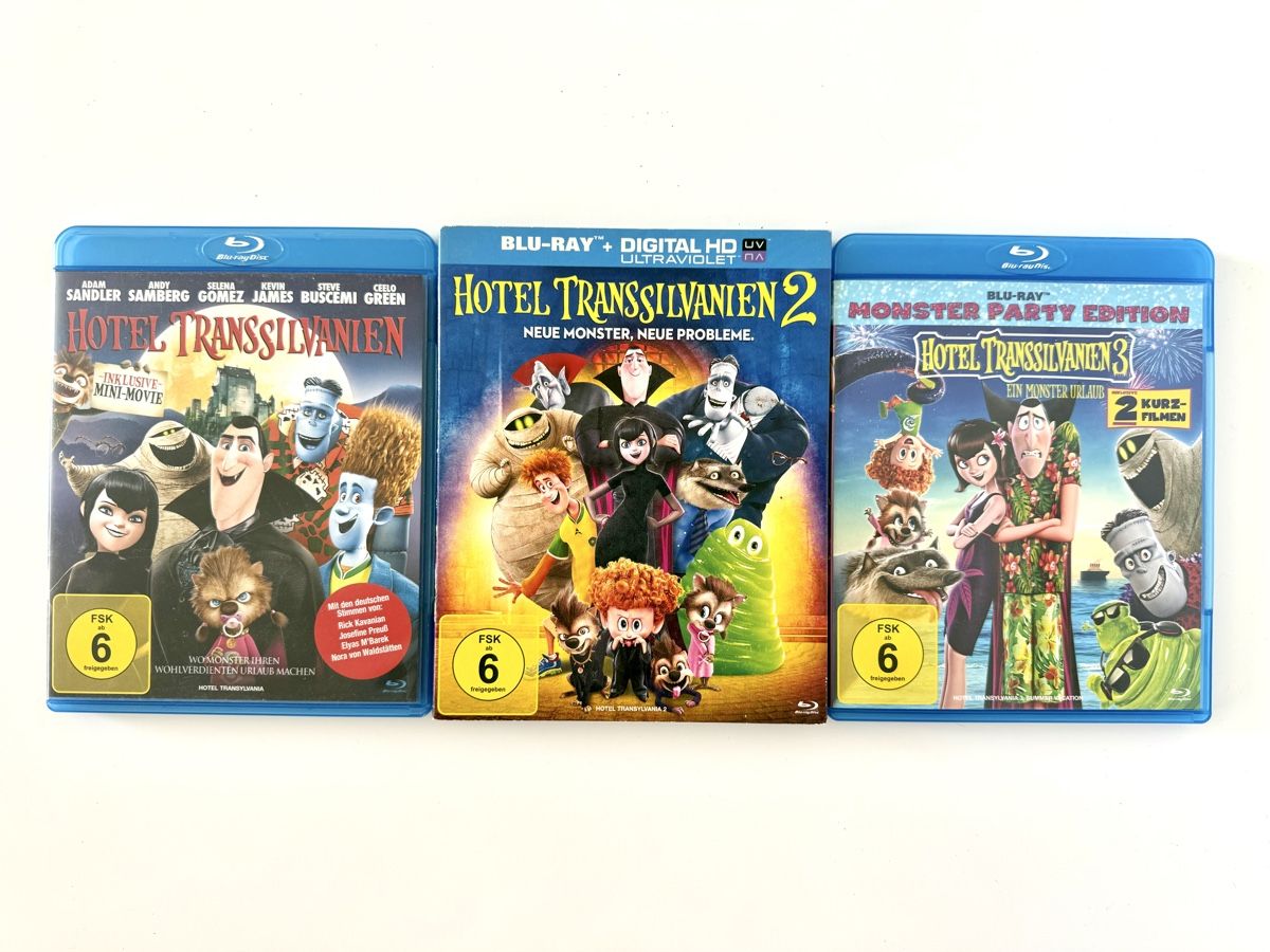 Tutti i DVDs: Hotel Transsilvanien 1, 2, 3 Blu-ray – Usato da Couvet venduto da Aura_aura