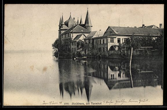 Cartoline postali: AK Steckborn, Der Turmhof – Usato da Berlin venduto da bartko-reher