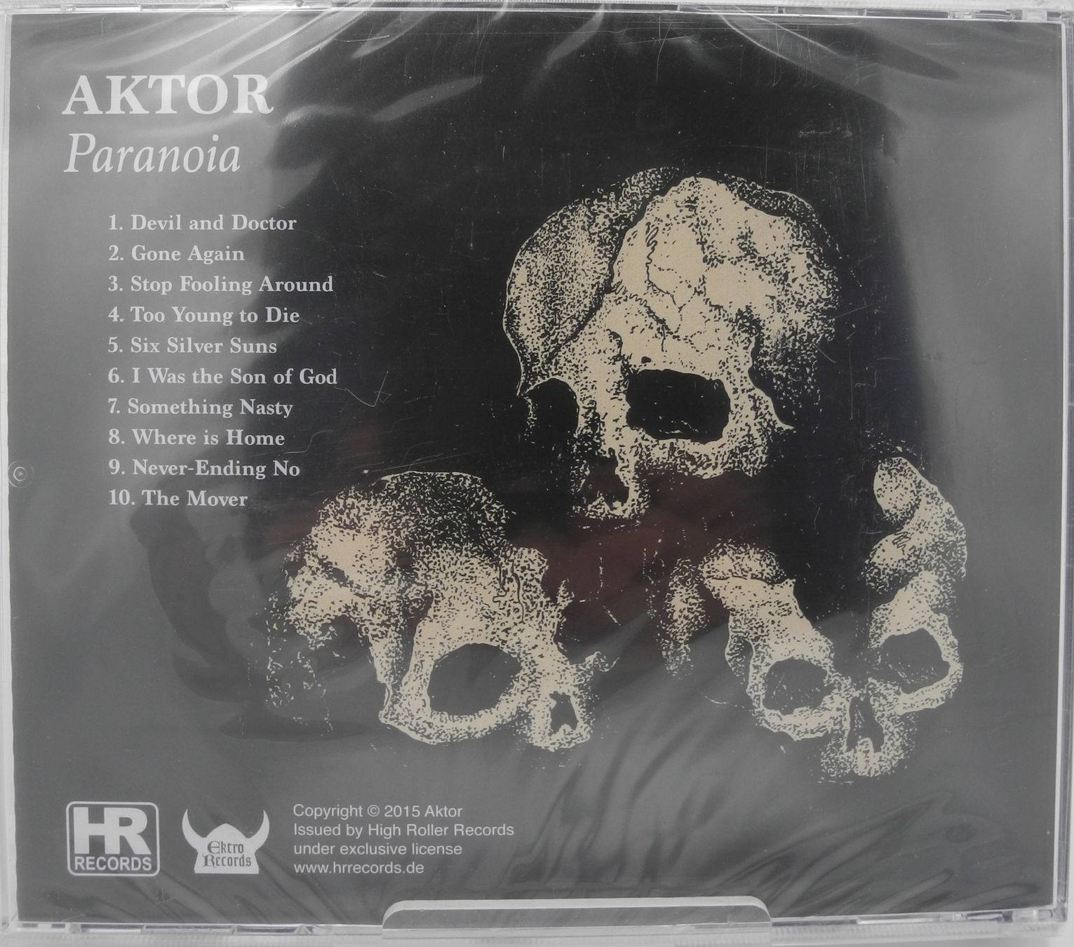 CD: CD Aktor "Paranoia", Nr. 840 – Nuovo e nell'imballaggio originale da Kottwil venduto da Crazyrolf 1
