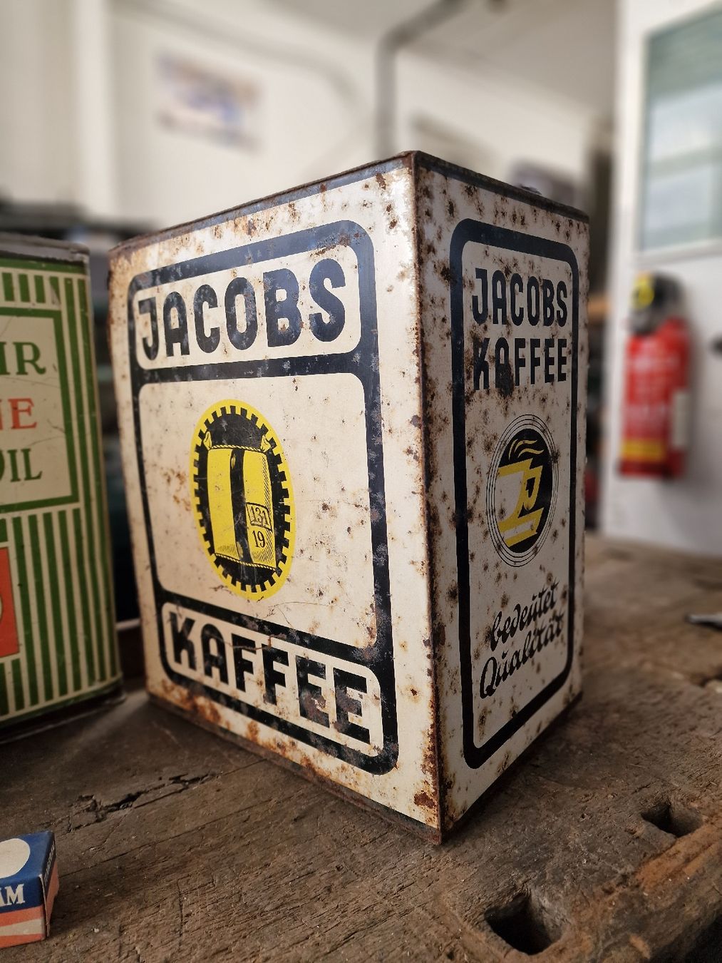 Tutte le decorazioni: Jacobs Kaffee Blechschrank Vintage Shabby Chic Retro – Usato da Ernetschwil venduto da Volvo0815 2