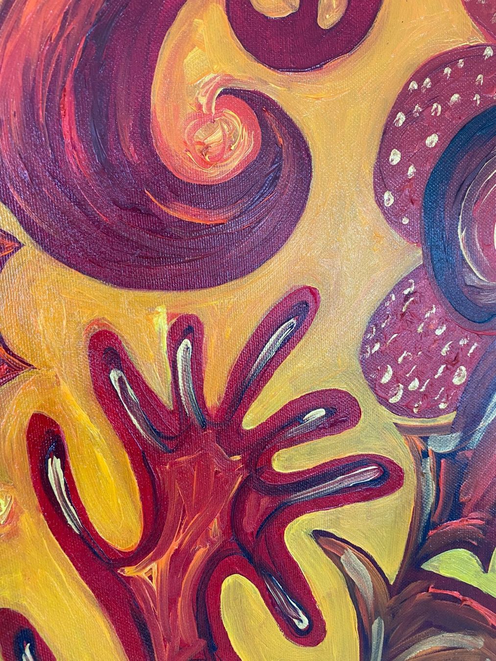 Gemälde: Ölbild "transformation" Kunstwerk, 100 x 100 cm - UNKAT - – Neu und originalverpackt aus Stetten SH von bijoux18 2