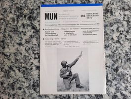 Mun Kennblatt Signal und Leuchtraketen