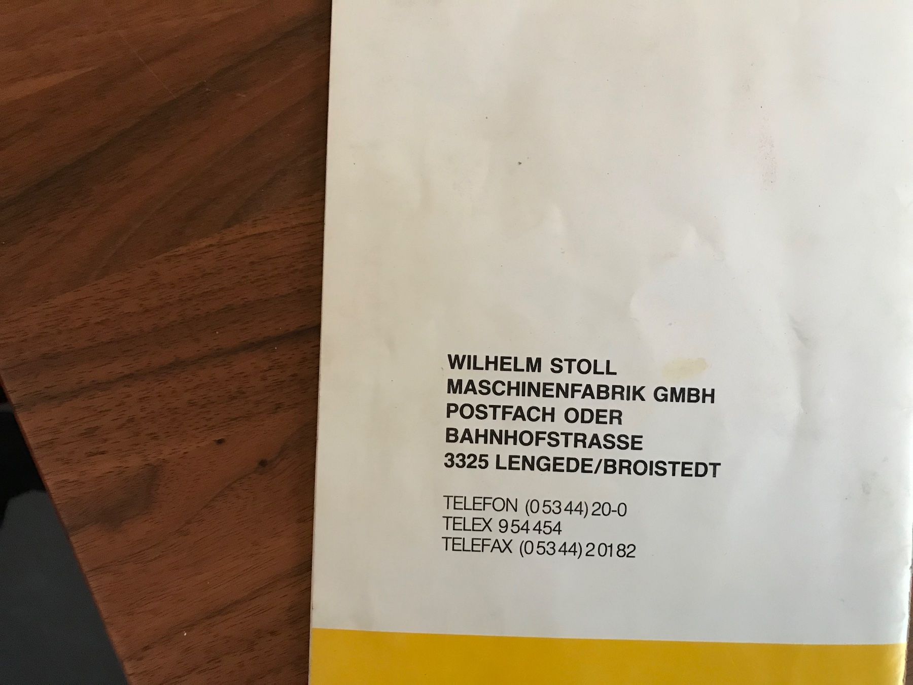 Documenti: Stoll Betriebsanleitung – Usato da Balterswil venduto da Jeko1967 4