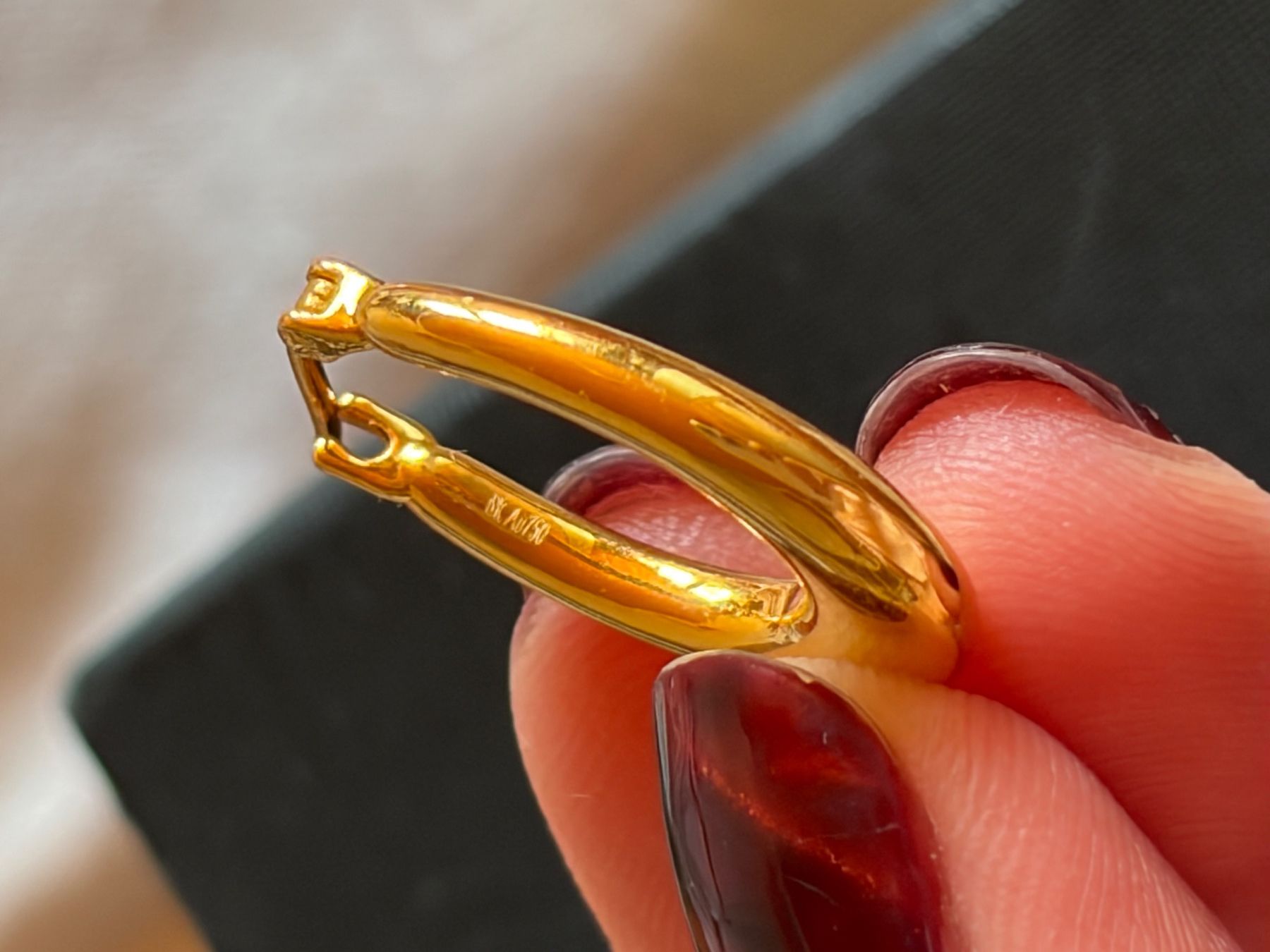 Ohrringe & -stecker: 750 Yellow Gold Loop Earrings – Neu (gemäss Beschreibung) aus St.Josefen von lop_lh8d 3