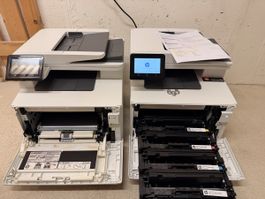 2x HP Color LaserJet Pro MFP M479 (fdn + fdw) mit Original