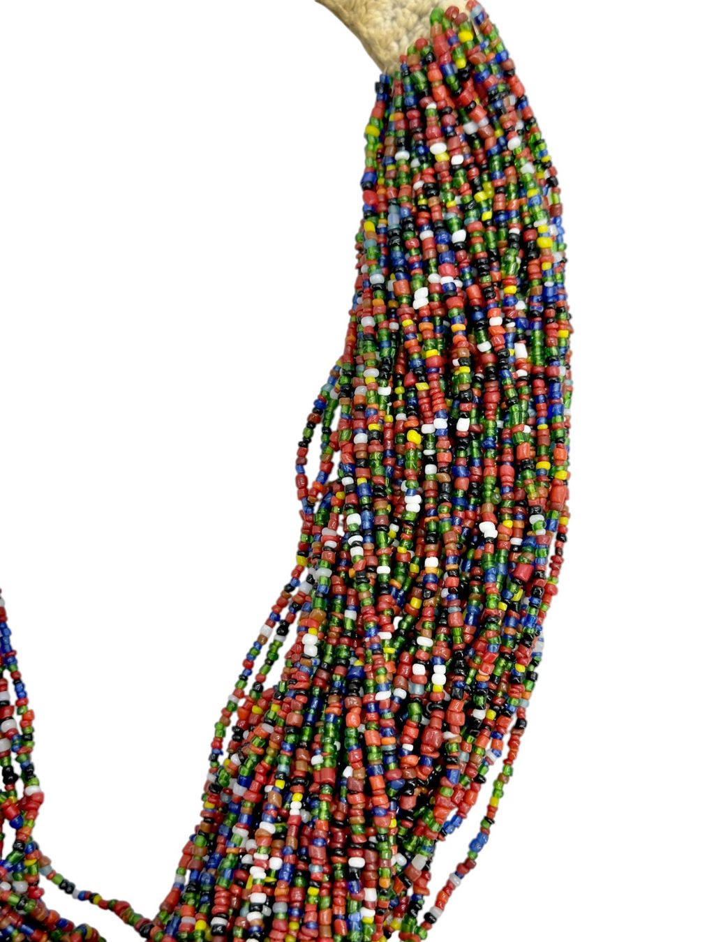 Catenine: Collier multirang NAGA authentique perles verre multicolore – Usato da Morges venduto da vintiques 2