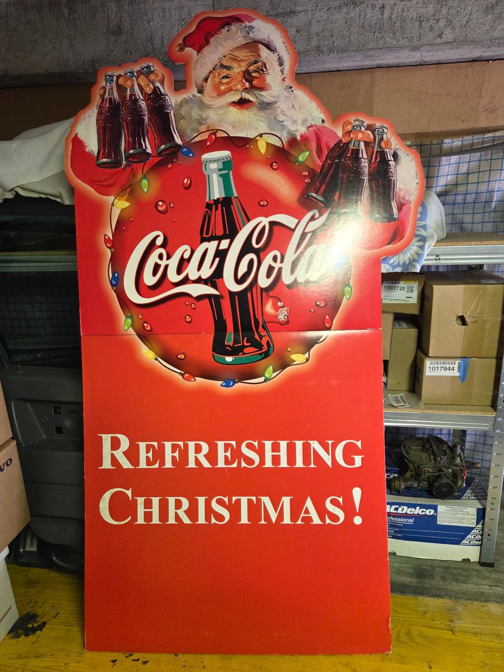 Coca-Cola Schilder: Coca-Cola Aufsteller Weihnachtsmann – Gebraucht aus Mollis von Cadillac58