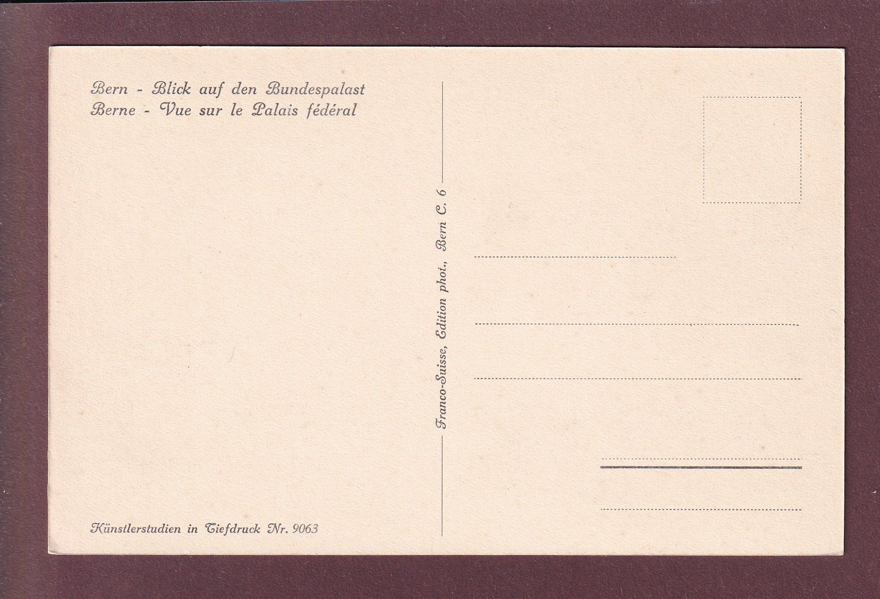 Cartes postales: BERN - Bundespalast – D'occasion à Pully par nicecards 1