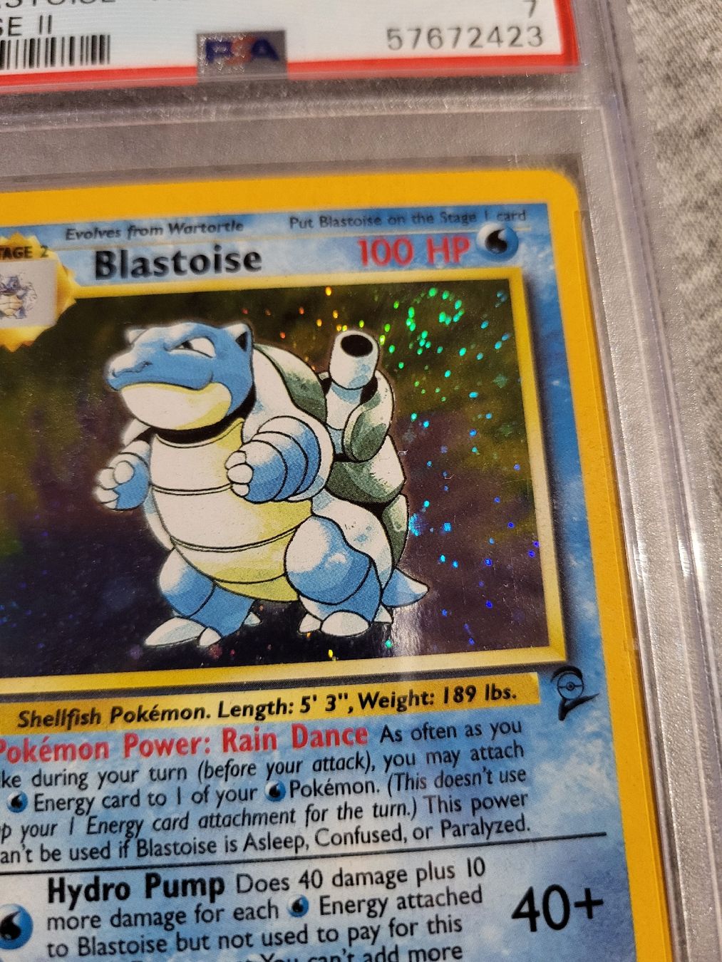 Pokémon Carte collezionabili: Blastoise Holo PSA 7 Pokemon Karte Base Set 2 #2/130  – Usato da Grindelwald venduto da lego9 1