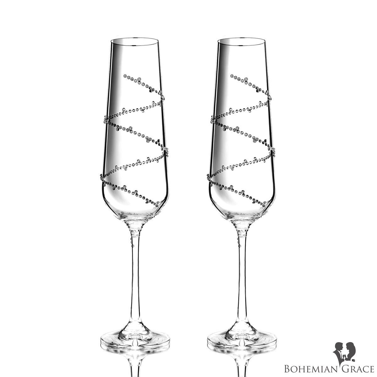 Bicchieri: Sektglas TETHYS AB 2 Stk, Bohemian Grace – Nuovo e nell'imballaggio originale da Wettingen venduto da kochshop