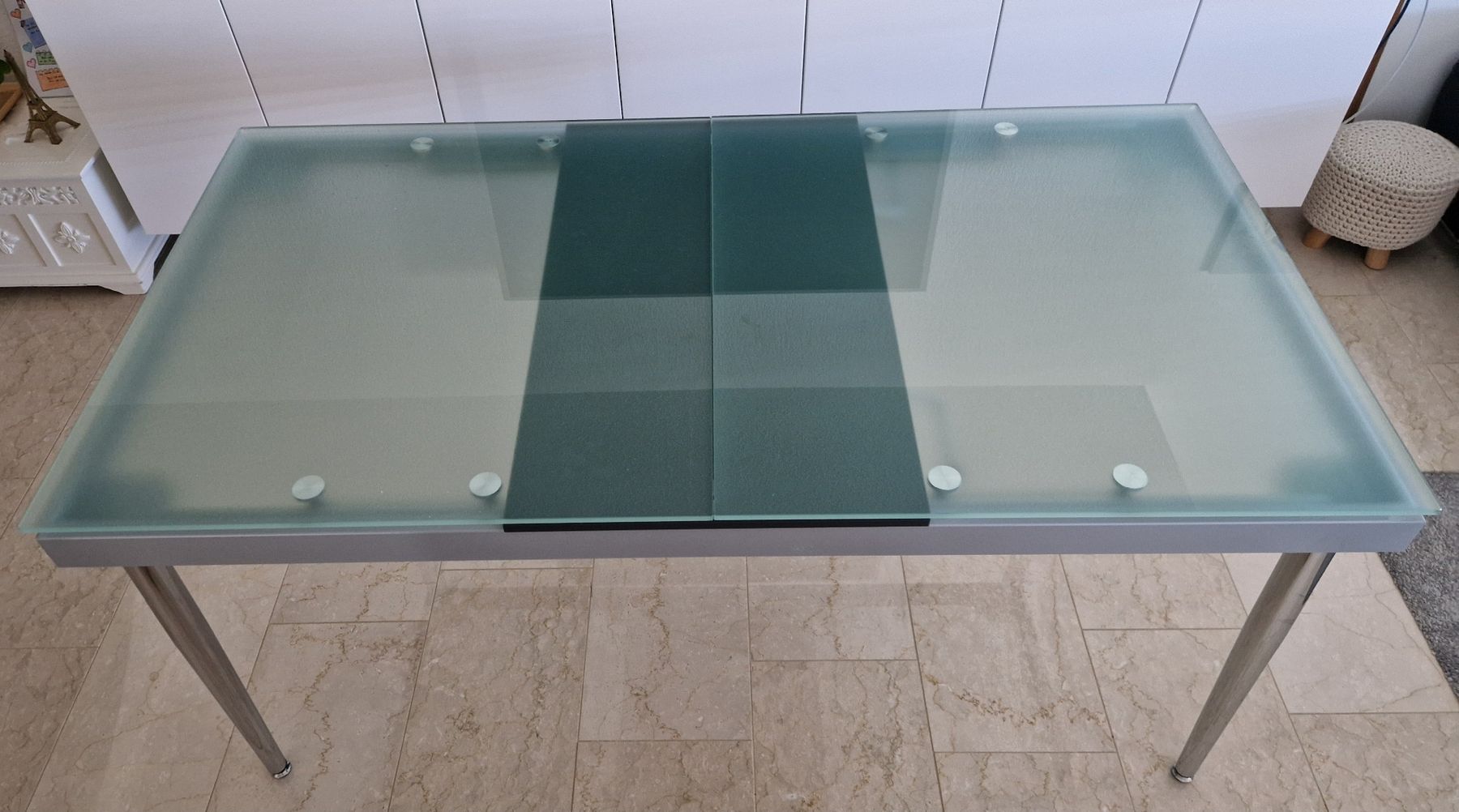 Tische: Robuster Esstisch aus Glas – Gebraucht aus Zufikon von Martin444 1